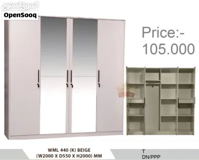 خزانة بأربعة أبواب جديدة تمامًا 4Door Cupboard Brand New 4