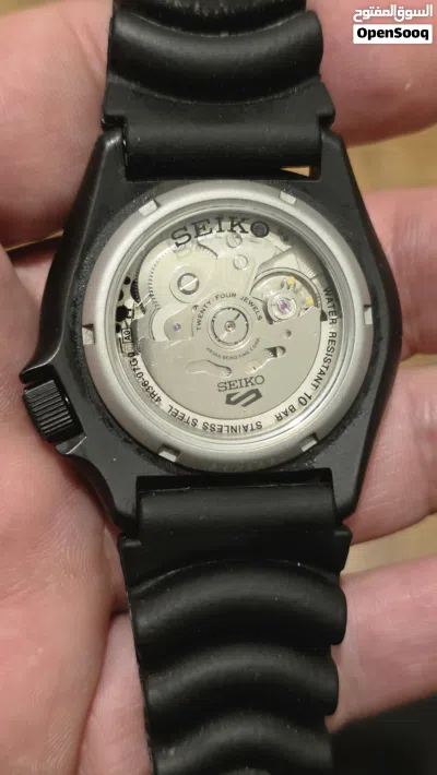 ساعة سيكو 5 سبورتس أوتوماتيك (Seiko 5 Sports SRPD79K1) بتصميم أسود 3