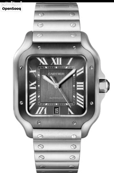 للبيع ساعة ستايل كارتير سانتوس ساعة أنيقة بتصميم فاخر مستوحى من Cartier Santos، مناسبة للاستخدام 2