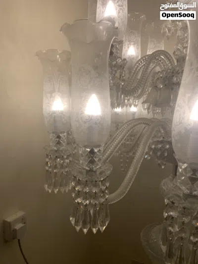 أباجورة أرضية كريستال فخمة ارتفاع 3 متر - تصميم كلاسيكي فاخر 2