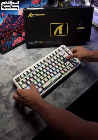 Attack Shark X82 PRO HE كيبورد مغناطيسي وايرلس 2