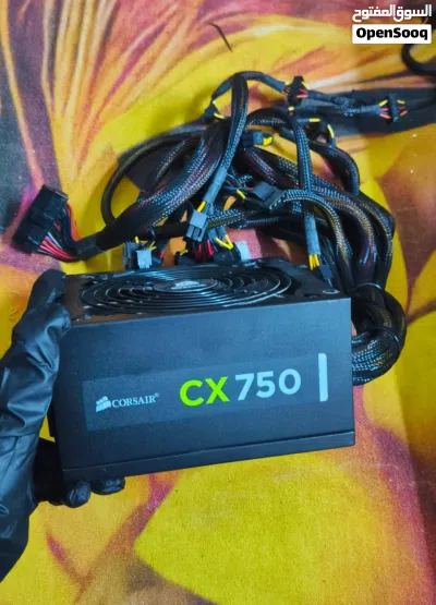 باور سبلاي 750 واط ماركه كورسر المعروفه بالرصانه والمتانه Corsair CX750 Power Supp 2