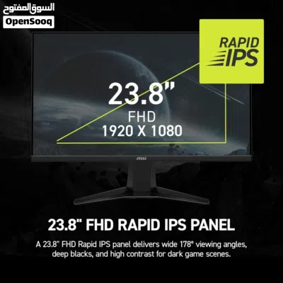 شاشه جيمنج 24 انش تردد 240 هرتز MSI 24 INCH 1080P FULL HD 240HZ 0.5MS RAPID IPS PANEL GAMING MONITOR 2
