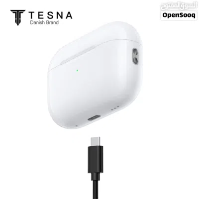 سماعات الأذن اللاسلكية TESNA Pro 2 خاصية إلغاء الضوضاء التكيفي صوت غامر الاصليه تطبيق خاص كفالة شركة 3
