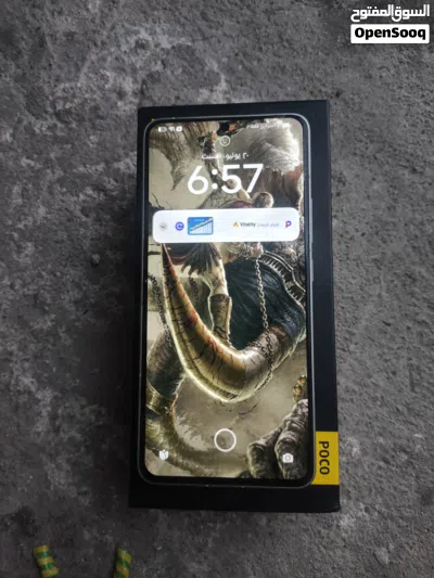 بوكو F6برو جهاز نضيف فقط كسر خفيف بل ضهر ذاكرته 512ويا كارتون وشاحنه مكاني البصره العشار ايشغل 120فر 3