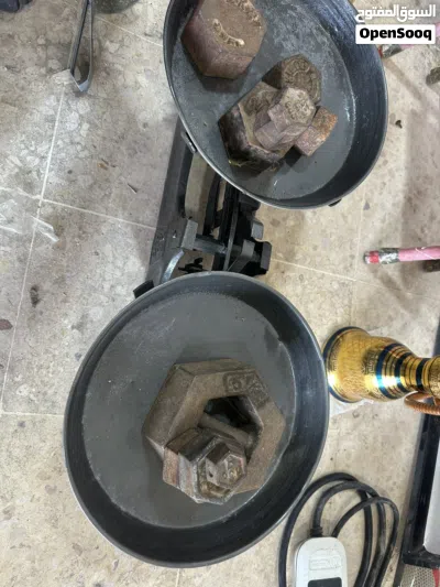 مشبات كوانين نحاس وألمنيوم ميزان مع عياراته 3