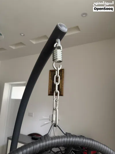 Premium Hanging Egg Chair with Stand & comfy pillow كرسي أرجوحة بيضاوي معلق مع حامل ووسادة مريحة 3