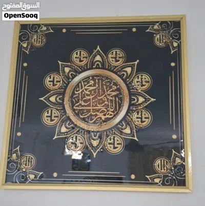 لوحات حائط عدد 10 جميلة جدا مع ساعات حائط عدد 2 4