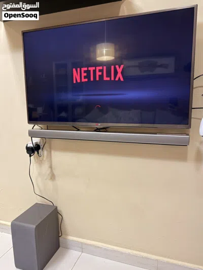 LG 42” 3D Smart Television + LG Sound Bar for Sale 3