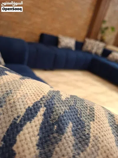 طقم كنب Bubbly هاي كوالتي مقعد XXL واسع خشب سويد بالكامل اسفنج دانلوب 2