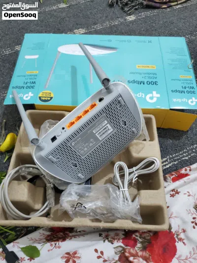 راوتر TP-Link TD-W8961N V5 شبه جديد مع الكرتون والملحقات الأصلية 2