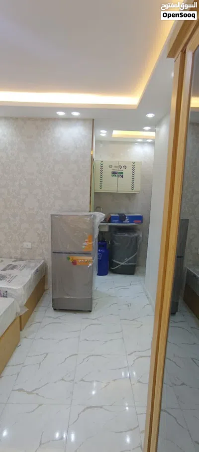 استديو مفروش للايجار 6 اكتوبر الحي الاول خطوات للموقف والحصري والجامعة 3
