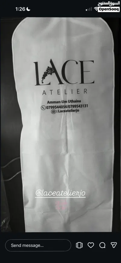 فستان زفاف دانتيل فاخر تصميم فرح عاشور من بوتيك lace 4