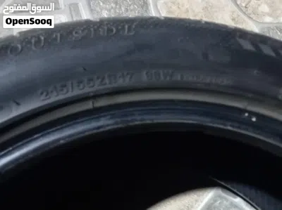 للبيع اربع تواير مقاس (17)215/55 3