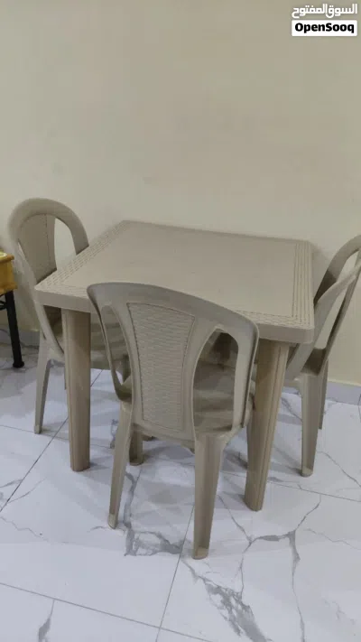 House hold item, Refrigerator, bed set, washing machine, plastic table with chair 4