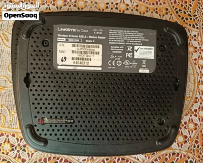 مودم راوتر سيسكو لينكسيس Linksys Cisco موديل WAG120N Annex A للإنترنت عبر الهاتف الثابت adsl 2