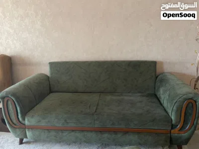 طقم قنفات خشب مستعمل حالة جيدة - السعر 550 الف 2