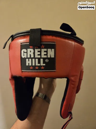 Original Green Hill Boxing Head Gear Leather 3