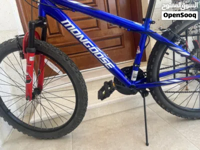 بسكليت Mongoose 24 Inch Inertia Mountain Bike-Blue مع منفاخ عجلات جديد بعلبته 3