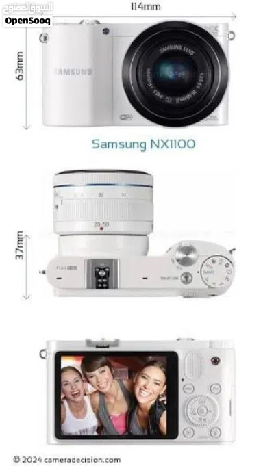 كاميرا سامسونج NX1100 مع العدسة والفلاش الأصليين 2