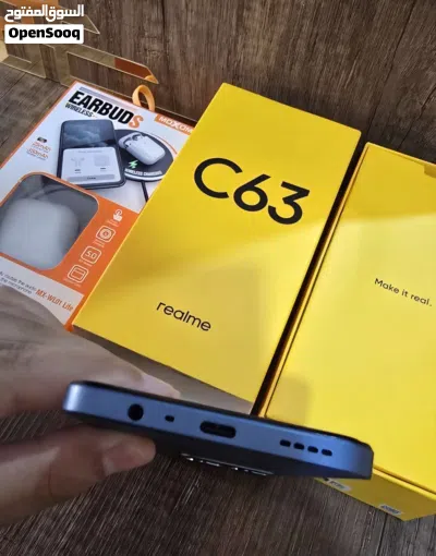 بالبطاقة تلفون ريلمي جديد مع سماعات بلوتوث 3