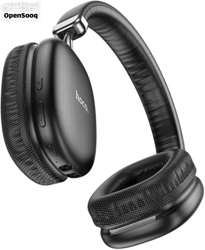 Hoco W35 Max wireless headphones in black, 90-hour battery life on a single charge for extensive use 3