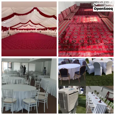 تاجير كراسي و طاولة. خيام. مكيف مال مي. أطفال كراسي و طاولةchair and table for rent t. 3