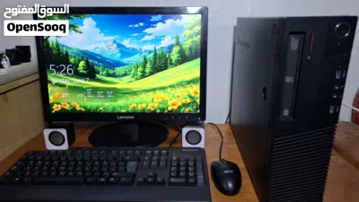 كمبيوتر لينوفو اصلي مع كامل ملحقاته لدراسة والعمل والالعاب pc Lenovo i5 ssd gta v grand pubg 2