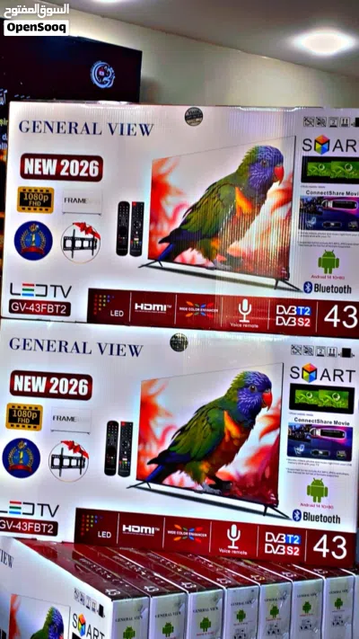 شاشة 43 جنرال فيو فل سمارت 2026 أندرويد 14 الأفضل بعالم الشاشات باقل سعر بالمملكة 2