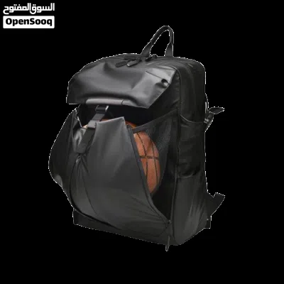 حقيبة ظهر للابتوب ذات سعة كبيرة - S-61-15.6 Black Backpack leather laptop and stuff bag 2
