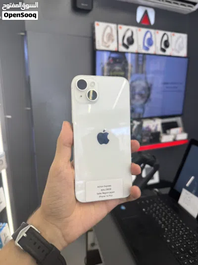 iPhone 14 Plus 256gb used////مستخدم بحالة الجديد ولا ربع خدش كفالة خطيه إرجاع 4