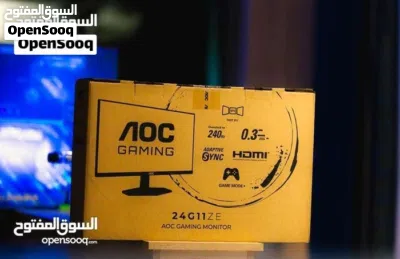 أفضل سعر واقوى اداء شاشة من شركة AOC بتردد240HZ وجحم 24INCH وزمن استجابه 0.3MS 3