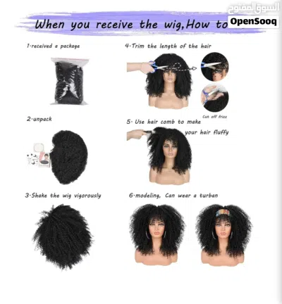 Curly Wigs Afro Bomb Curly Wig with Bangs 3
