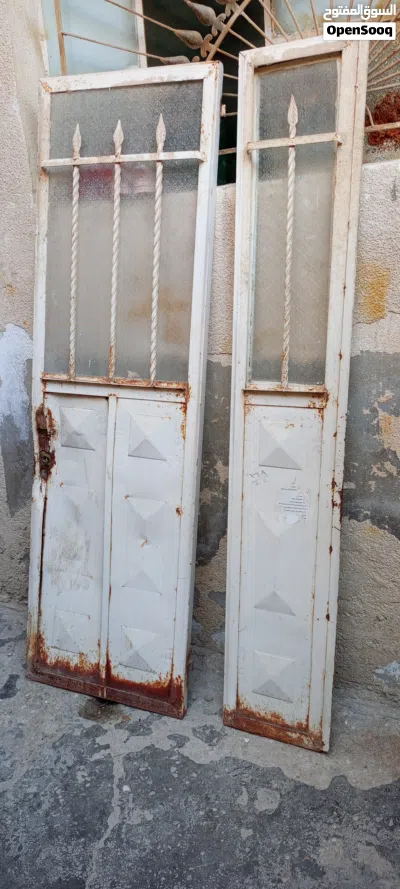 باب ضرفه وربع حديد خارجي مستعمل للبيع 4