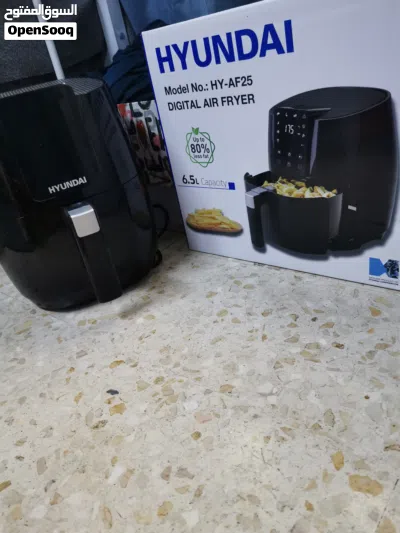 قلايه هوائيه ماركه هونداي لون مميز حراره قويه 6ونص لتر جديدددده بالكرتونه زياده عندي اقتصاديه جدا 2