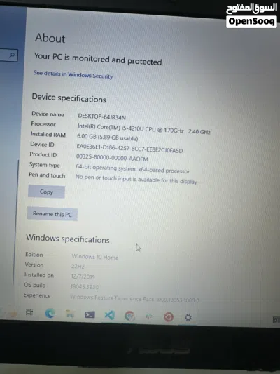 جهاز Asus بحالة جيده للبيع 2