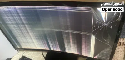 شاشة سامسونج كيرف 24 بوصة مكسورة للقطع موديل C24F390 3