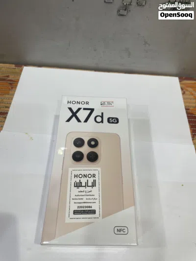 للبيع هونر جديد بالكرتون x7d ذاكره 256 جيجا رام 8 يشغل كل البرامج 5g 2
