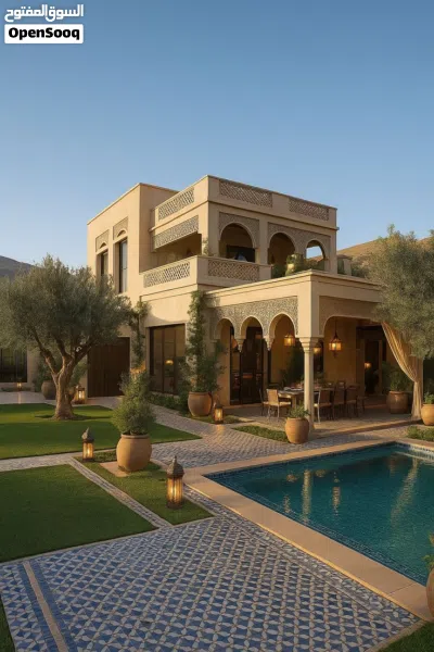 2 فلل تشطيب حديث في بن عاشور قرب البشرى بحوض السباحة للبيع 3