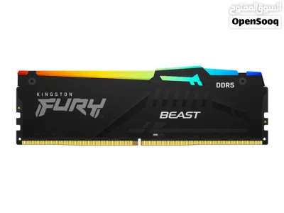 Kingston FURY Beast RGB 16GB DDR5 5600MT/s CL38 Desktop Memory رام 3