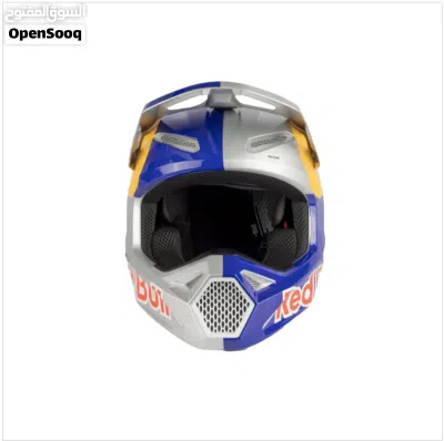 Premium Red Bull Solid V1 Full Face Racing Aerodynamic Motocross Helmet - 836605 3