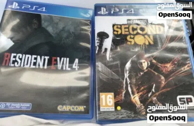 جير PS4 ذهبي أصلي + شريطين من أقوى الألعاب (بحالة ممتازة) 2