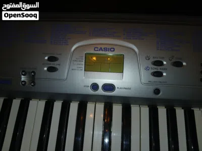 بيانو PIANO نوع Casio موديلSONG BANK HEY BOARD كواليتي عالي جدا استخدام شهر شبه جديد كهرباء وبطارية 4
