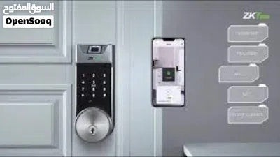قفل ذكي مناسب لجميع الابواب Smart Lock ZKTeco AL40B يعمل عن طريق البصمة 3