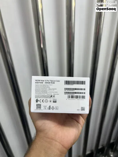 Redmi note 15 pro 8RAM / 256GB جديد مسكر بالكرتونة كفالة الوكيل الرسمي وشركتنا 3 سنوات 4
