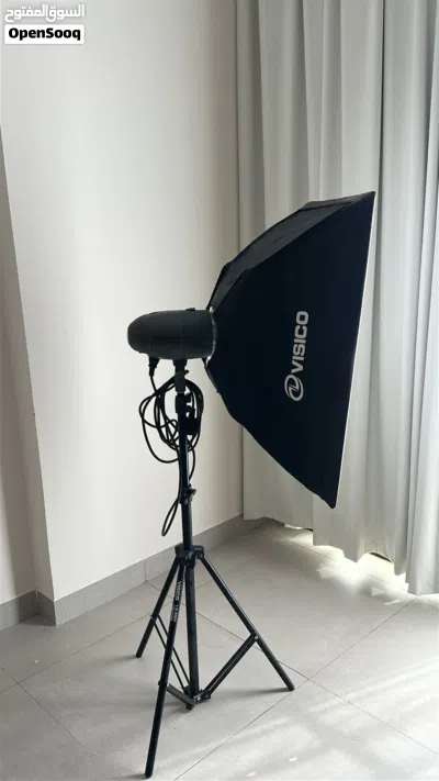 للبيع عدد 2 فلاش استوديو Visico مع Softbox وحامل إضاءة 2