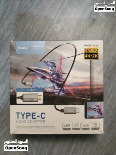 كابل 4k Type-C Hoco من الهاتف او اللابتوب إلى الشاشة إقرأ الوصف للتواصل . 3