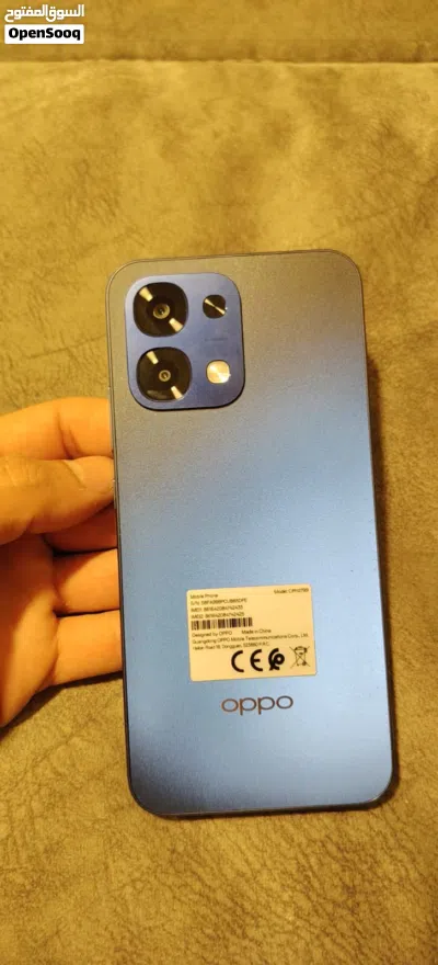 أوبو A6pro هاتف ذكي أزرق 256 جيجابايت مستعمل بحالة ممتازة مع الكرتونة والشاحن 3