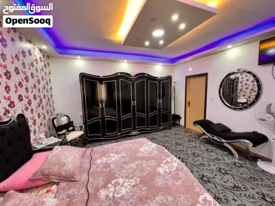 غرفت نوم خشب بلمع لون اسود بحاله جيده جدا جدا 2