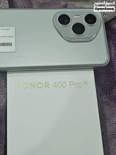هونر 400 برو honor400 pro 5g 512 قيقا لون فضي ومع شاحن اصلي 3
